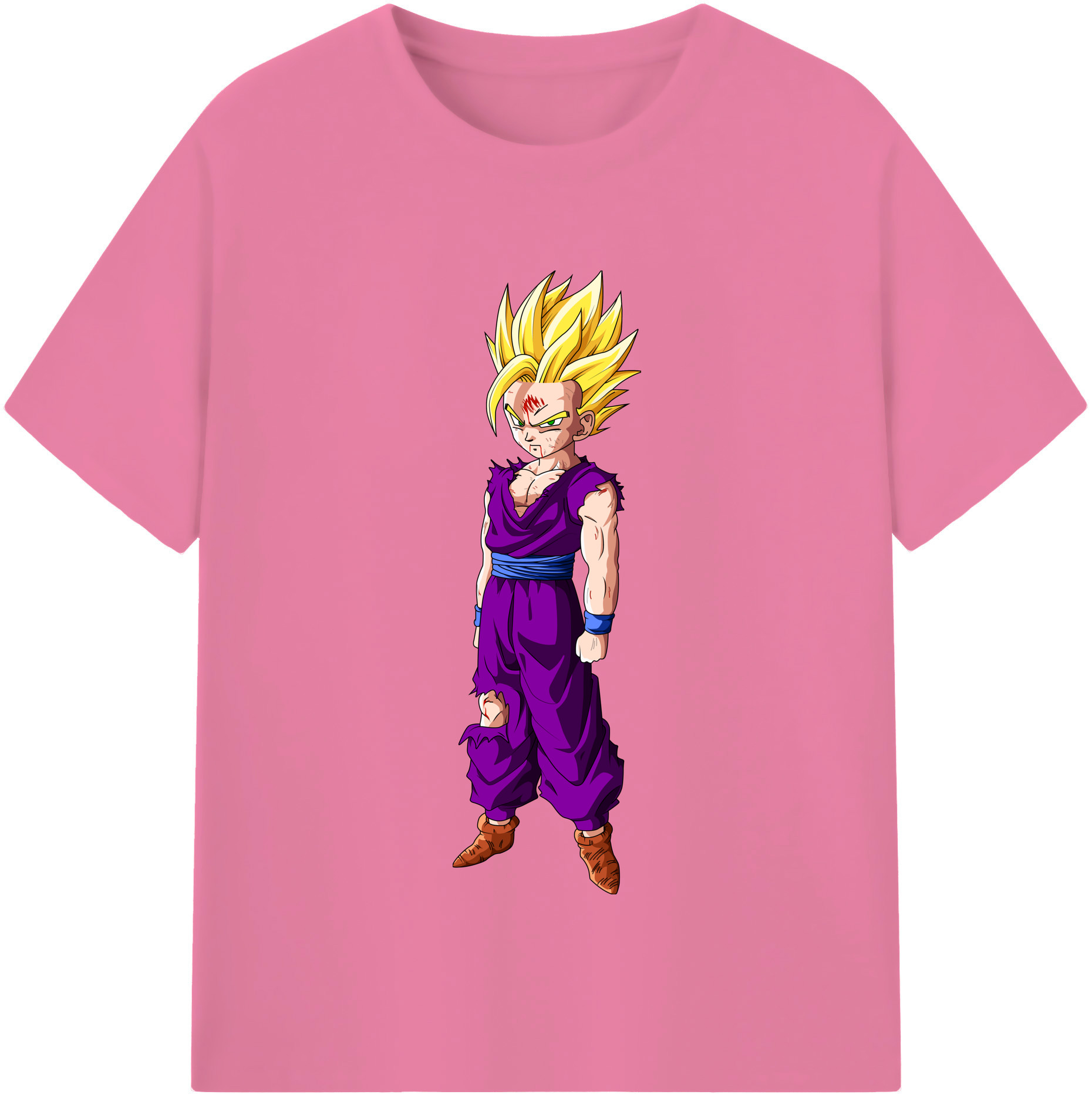 （画像用） ドラゴンボール 孫 悟飯（そんごはん）DRAGON BALL Son Gohan 綿100％半袖Tシャツ（フロントプリント）